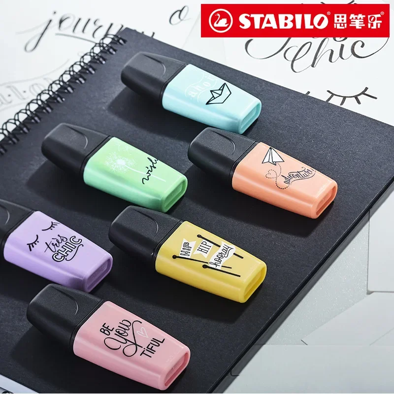 Stabilo Marker Boss - 3/6 لون/مجموعة الألمانية STABILO Mini BOSS