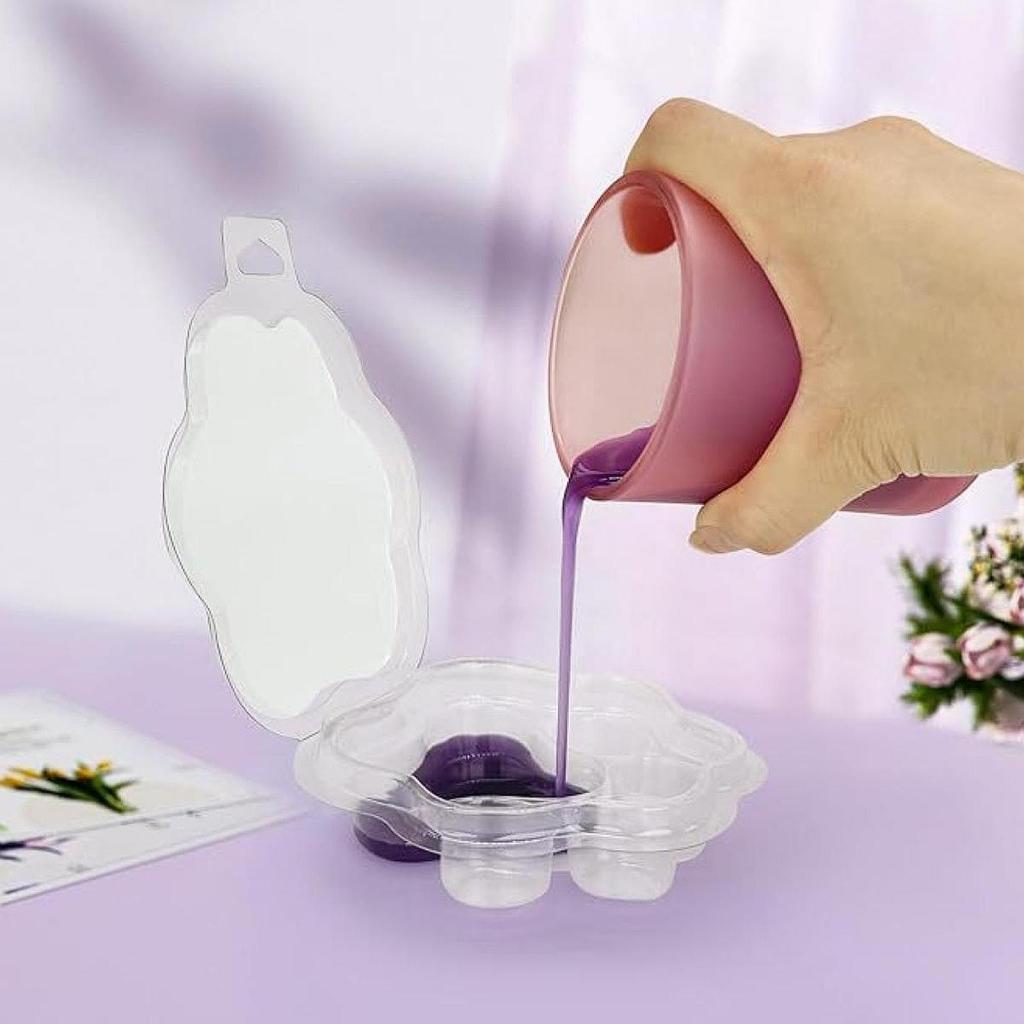 10 قطعة قوالب تذوب الشمع اليدو - مراجعة Candle Making Gel Wax وسعره