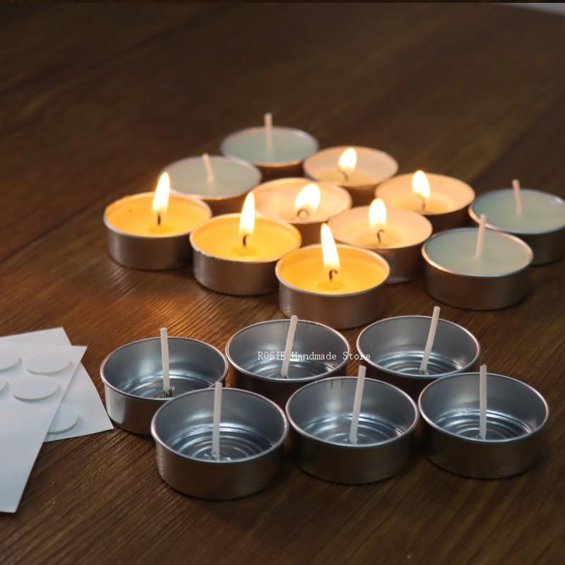 علبة شمع شاي دائرية من الألومن - مراجعة Candle Making Soy Wax وسعره