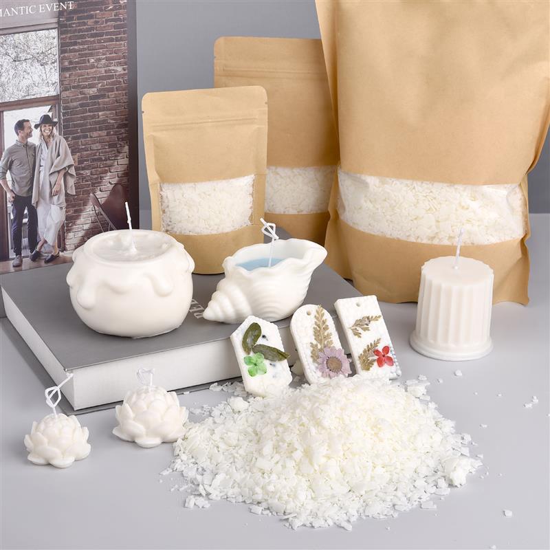 50-1000 جرام شمع الصويا النقي  - مراجعة Candle Making Soy Wax وسعره