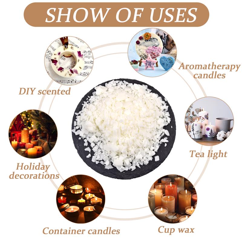 50-1000 جرام شمع الصويا النقي  - مراجعة Candle Making Soy Wax وسعره
