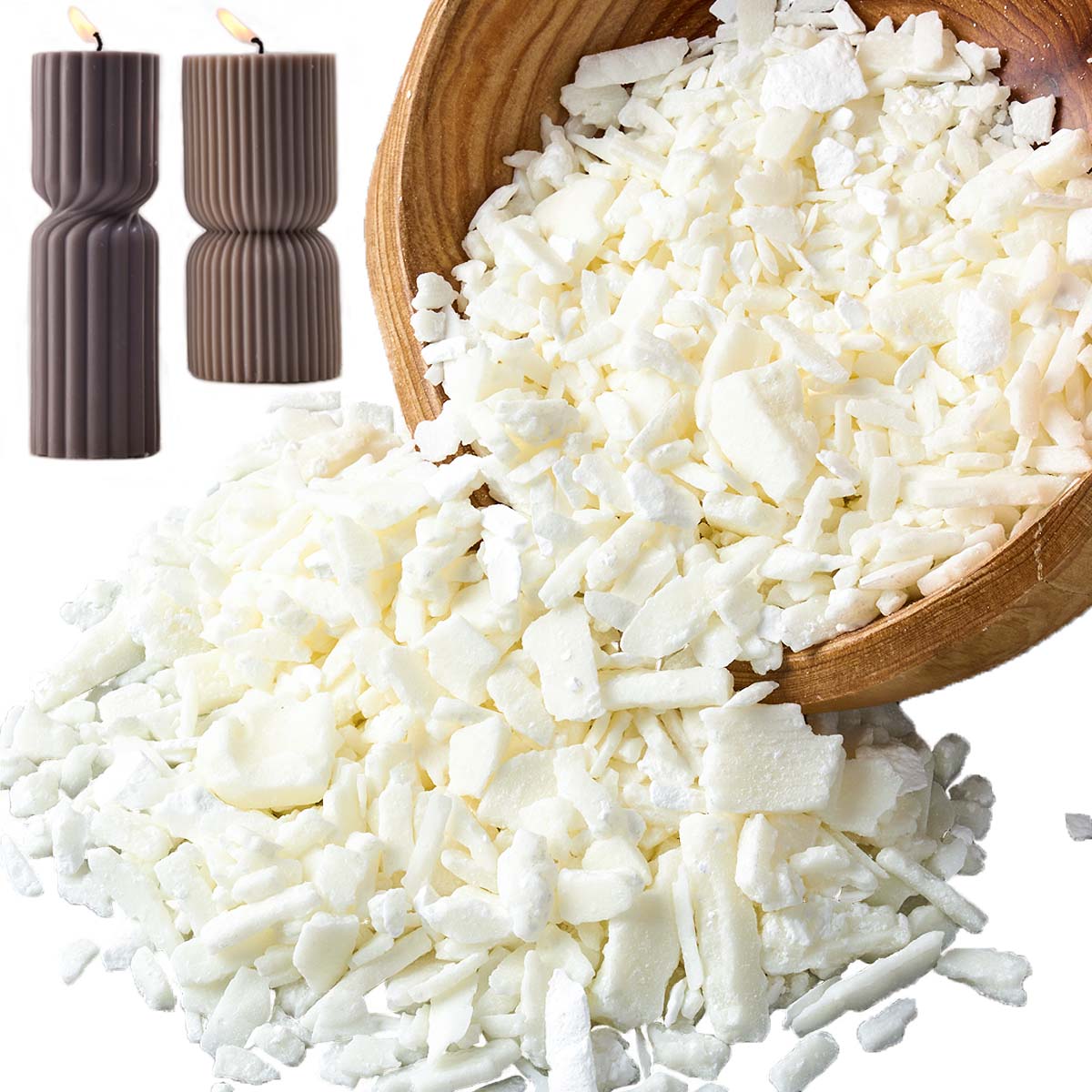1 جنيه شمع الصويا الأبيض النقي - مراجعة Candle Making Los Angeles وسعره